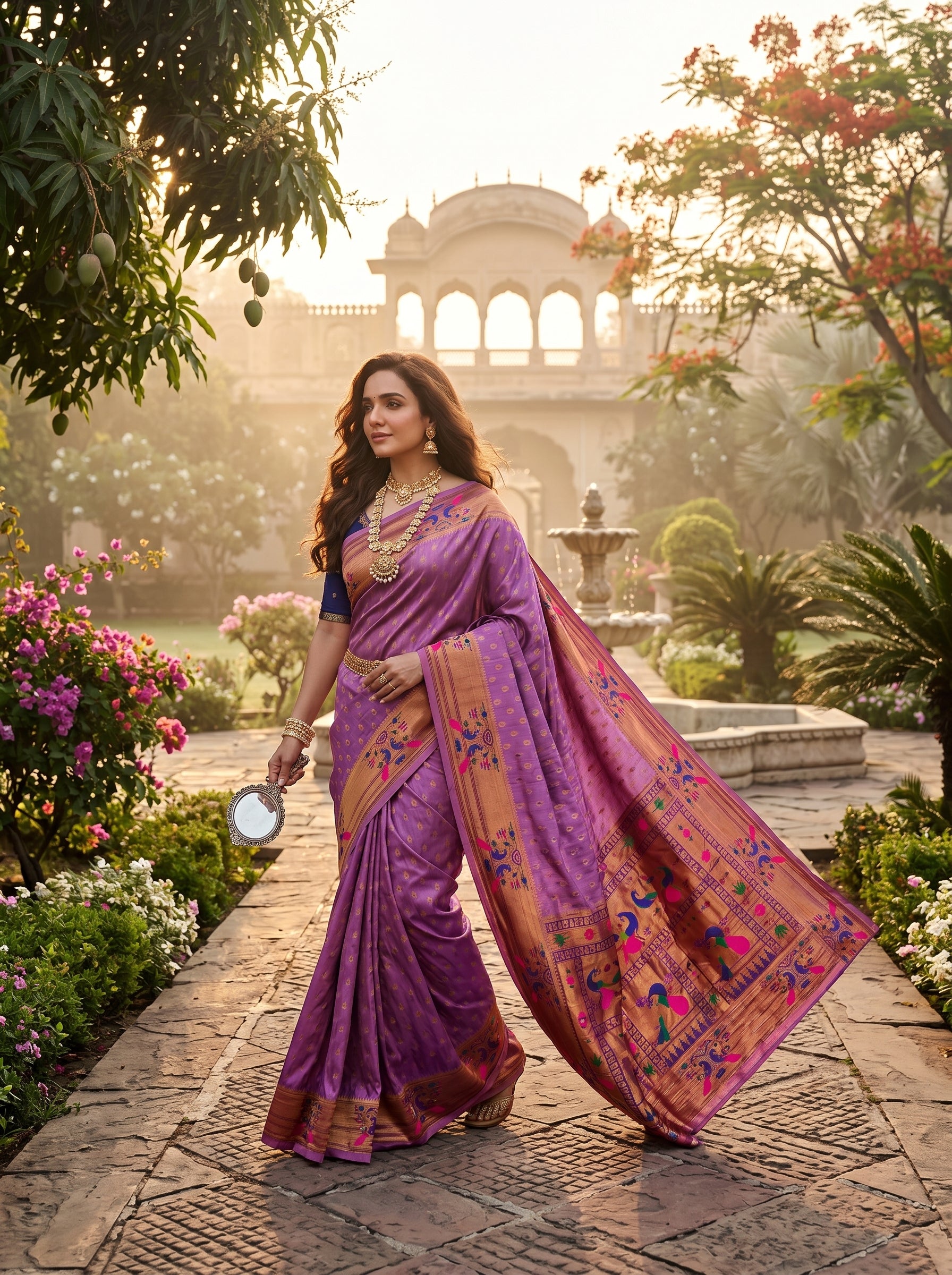 Anand Arpan Poweloom Paithani Silk (D) Ready To Wear Pocket Saree
