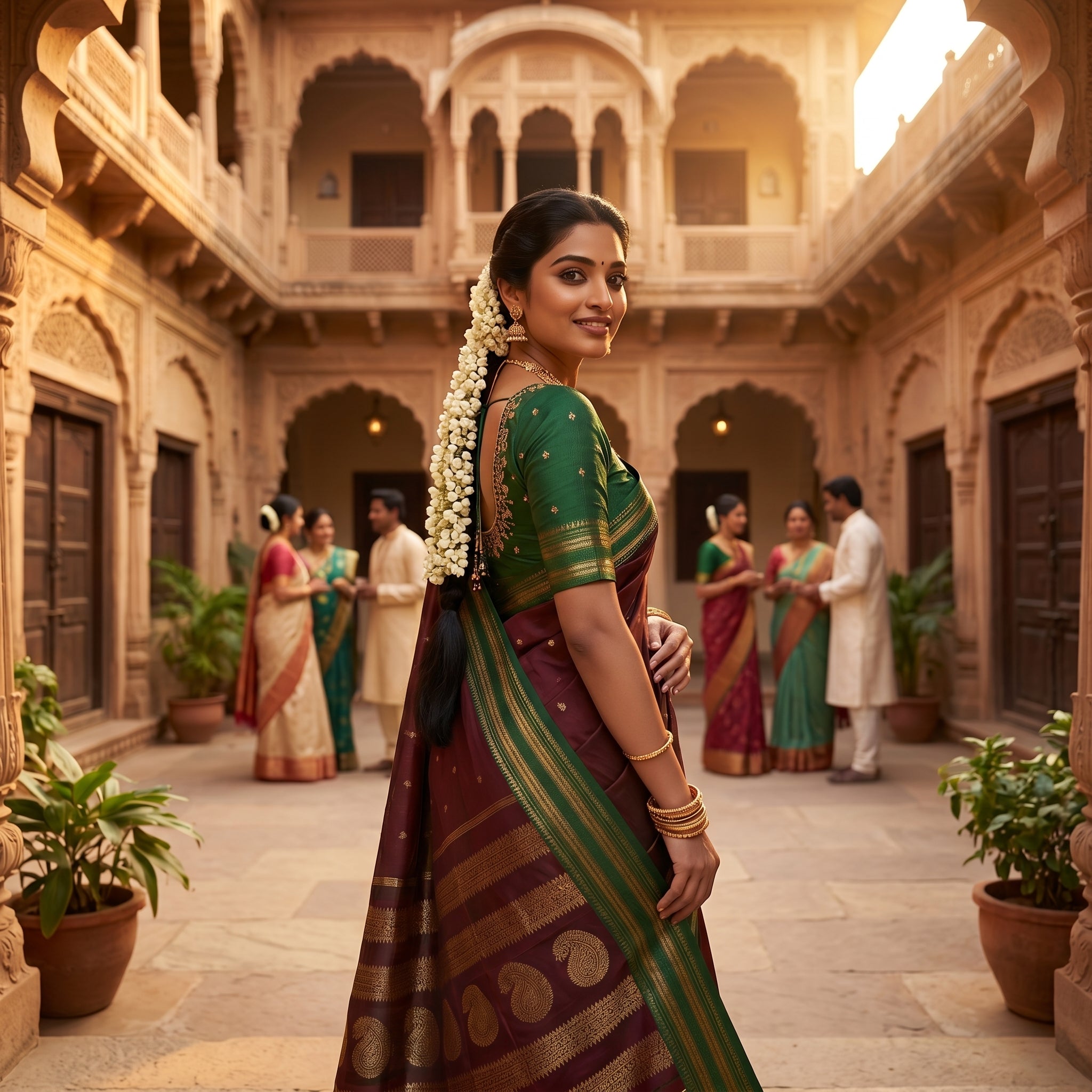 Aranya Silk (E) Ready To Wear Pocket Saree
