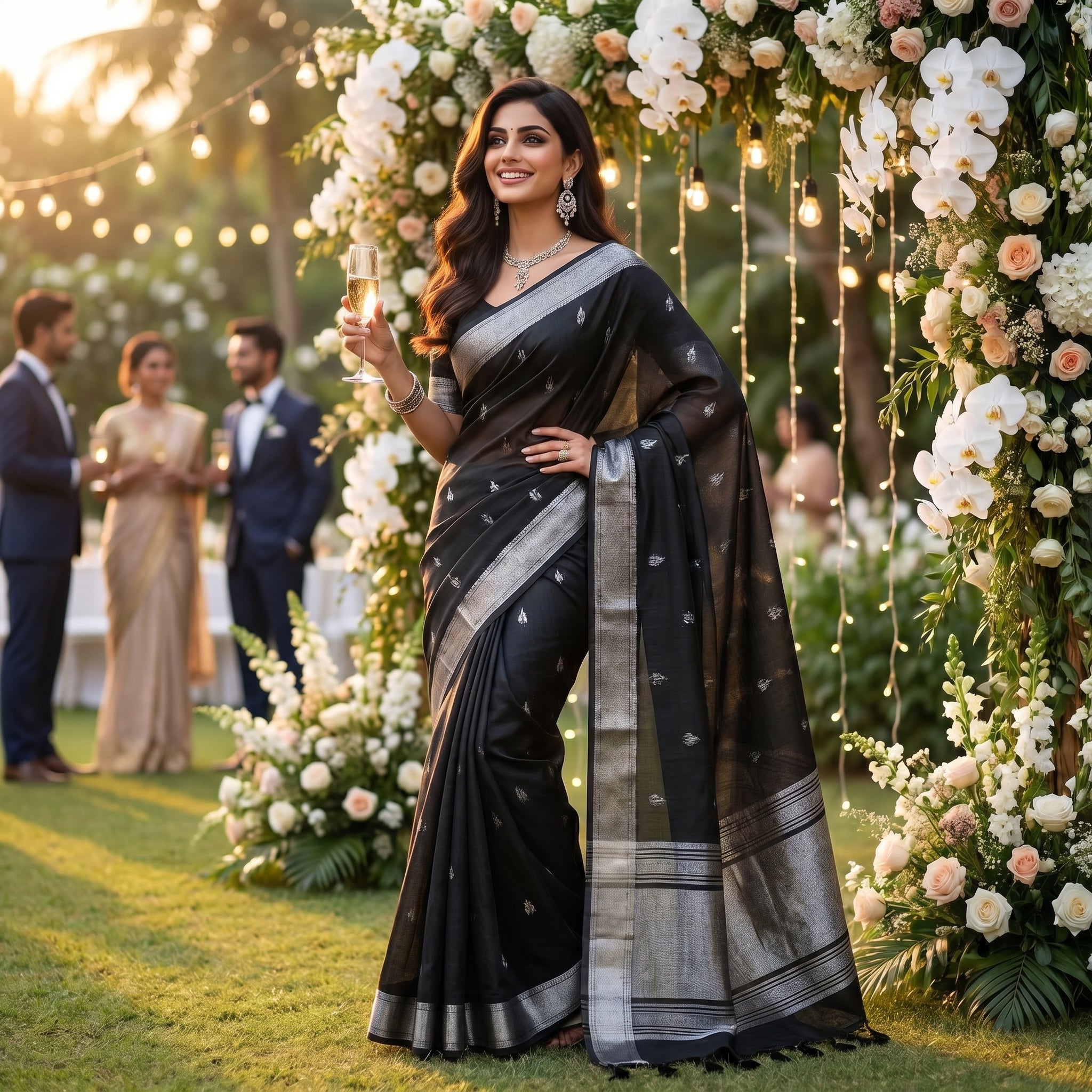 Drapedew Linen Cotton (B) Ready To Wear Pocket Saree