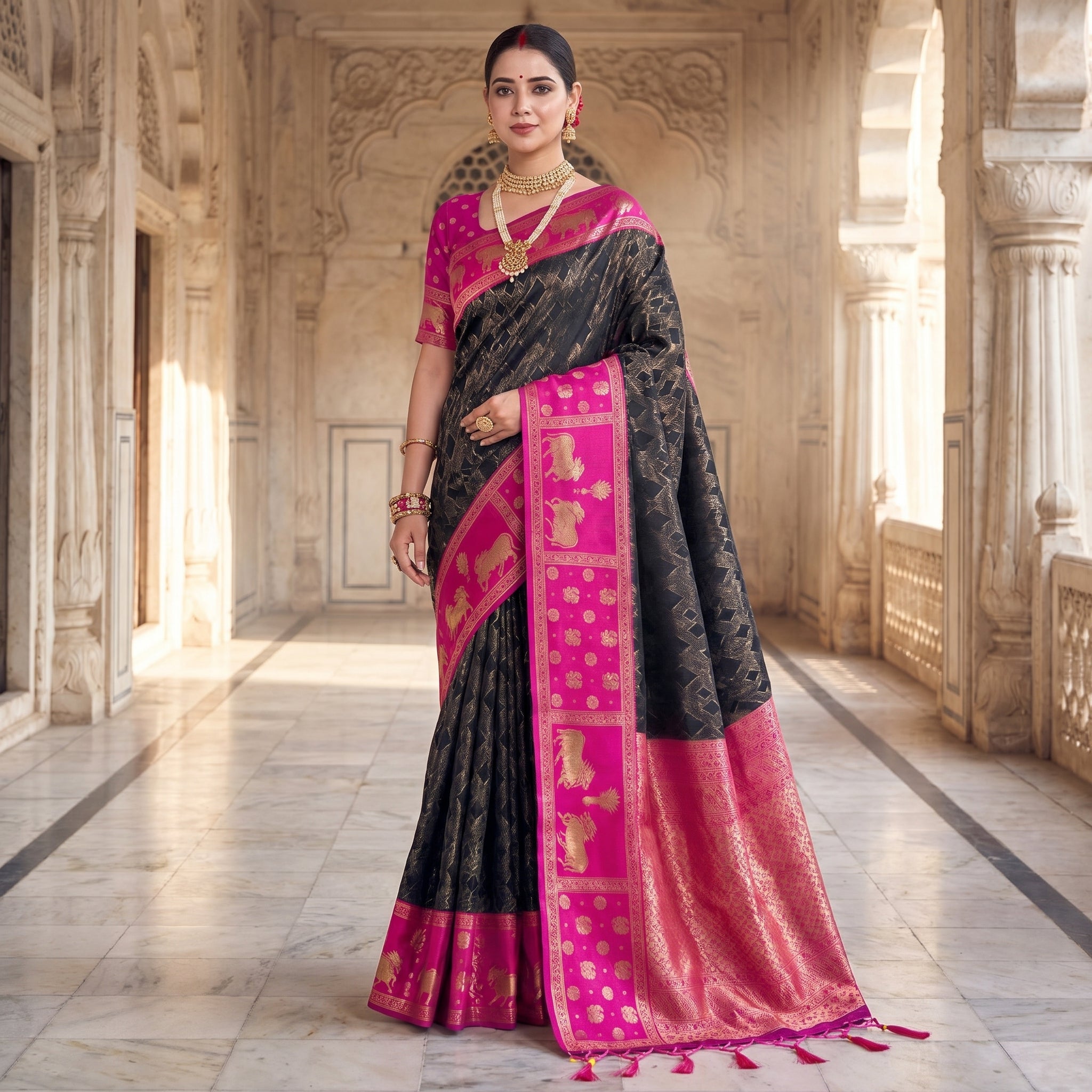 Lyla Silk (A) Ready To Wear Pocket Saree