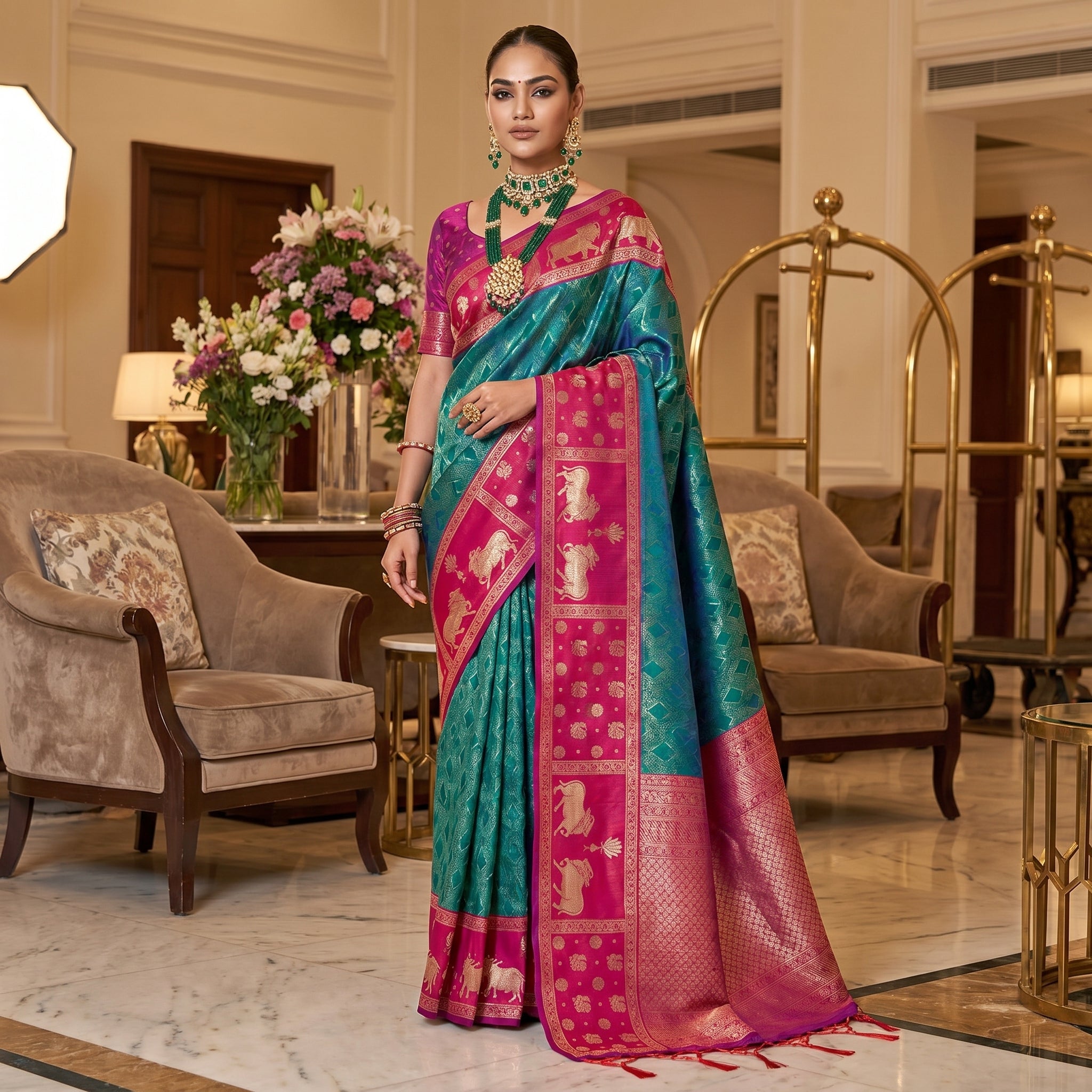 Lyla Silk (B) Ready To Wear Pocket Saree