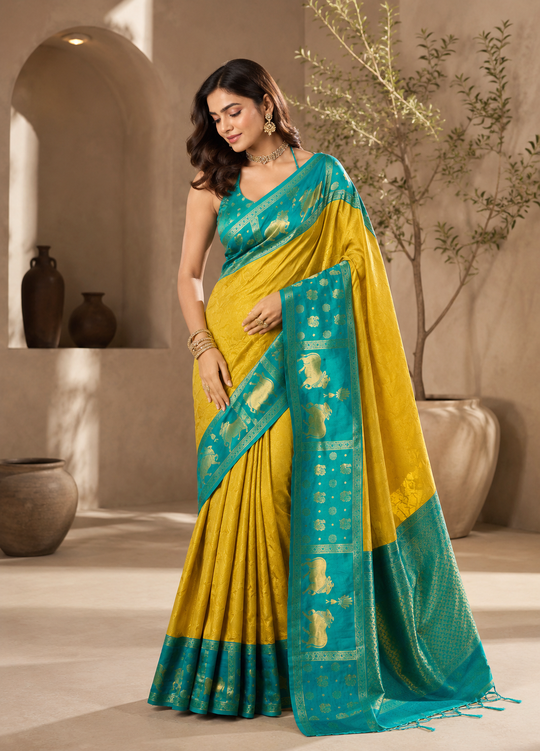 Lyla Silk (D) Ready To Wear Pocket Saree