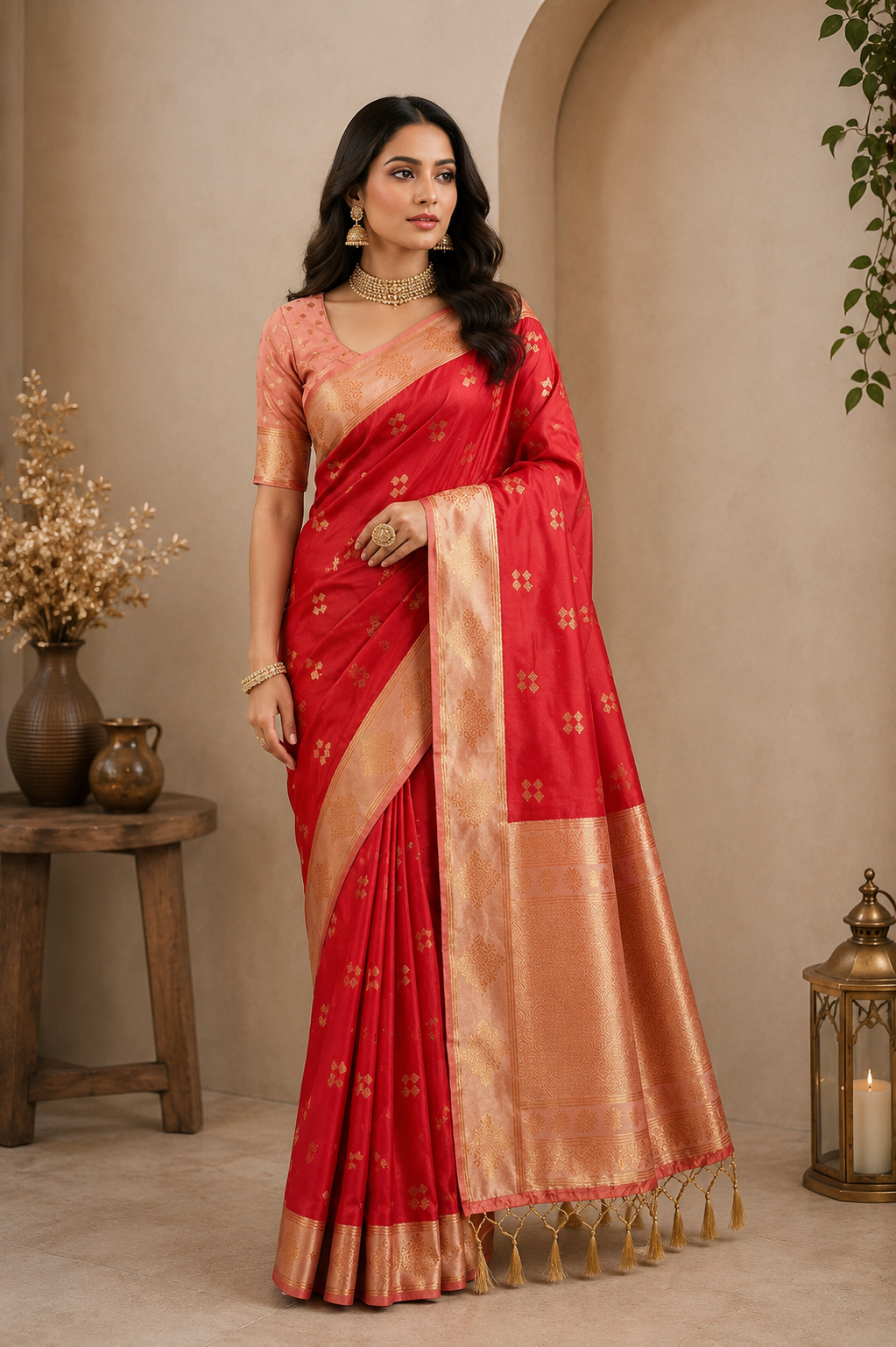 Lavanya Silk (E) Ready To Wear Pocket Saree