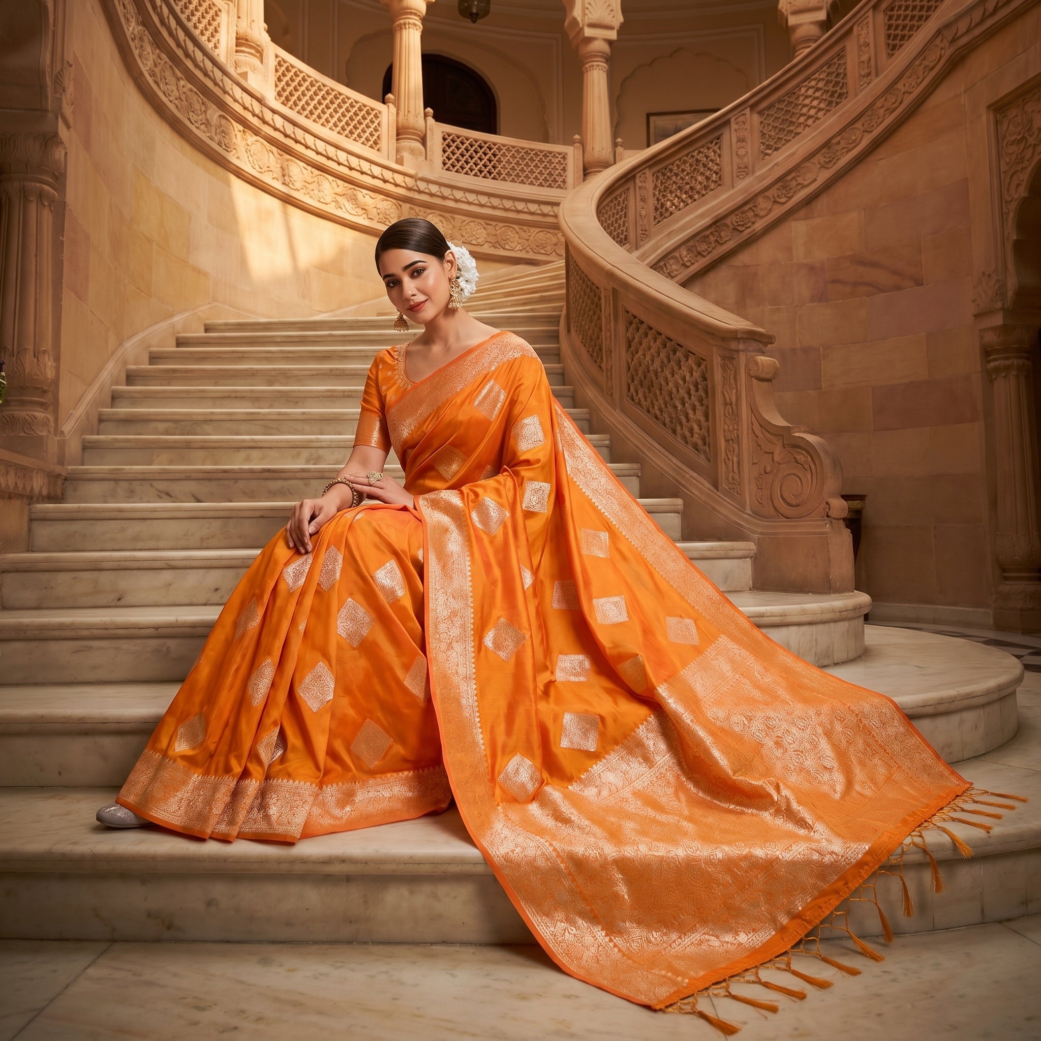 Ruhani Silk (B) Ready To Wear Pocket Saree