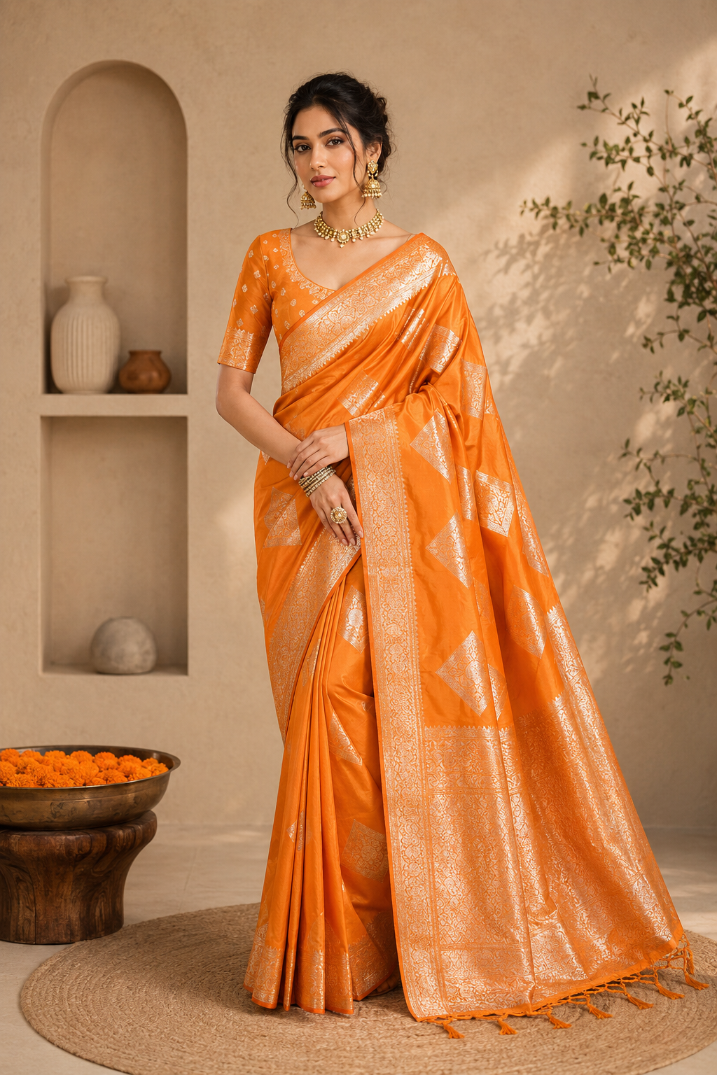 Ruhani Silk (B) Ready To Wear Pocket Saree