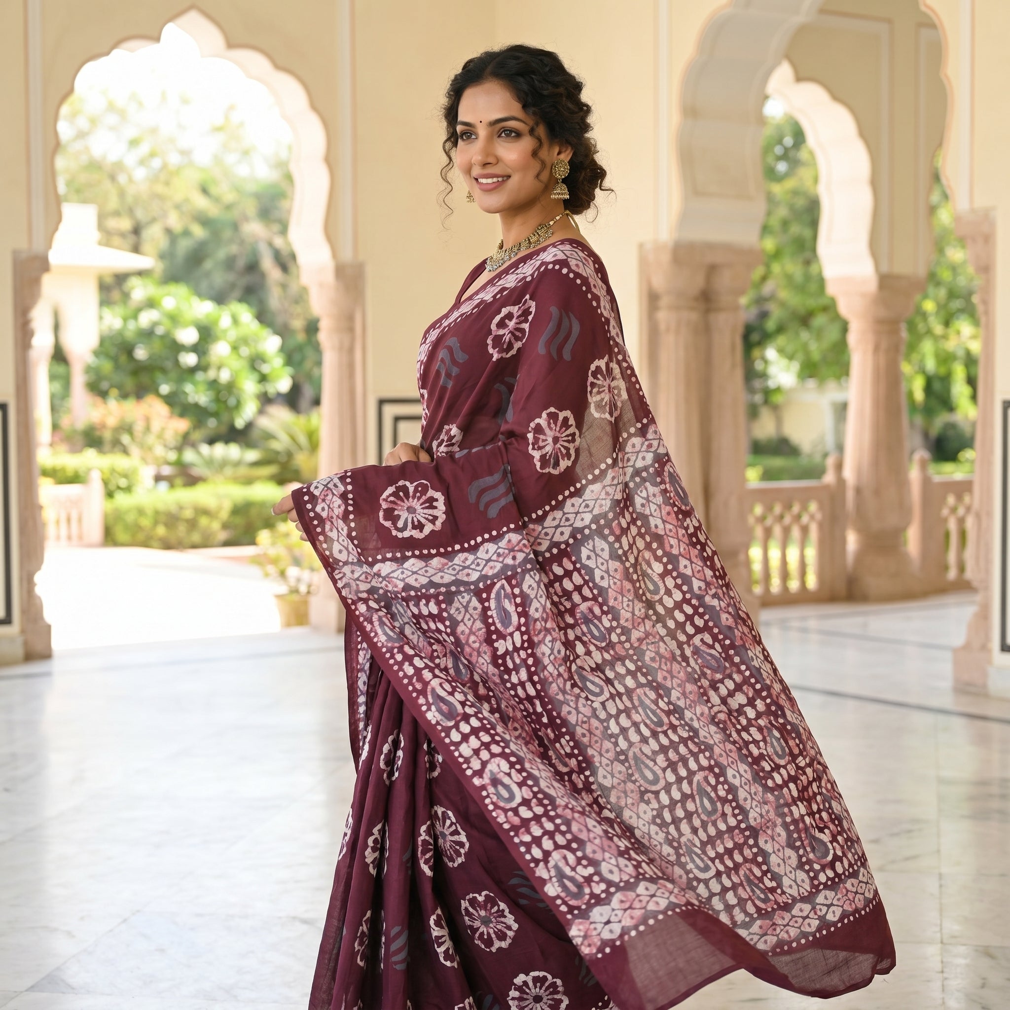 Soot Saga Mul Cotton Ready To Wear Pocket Saree