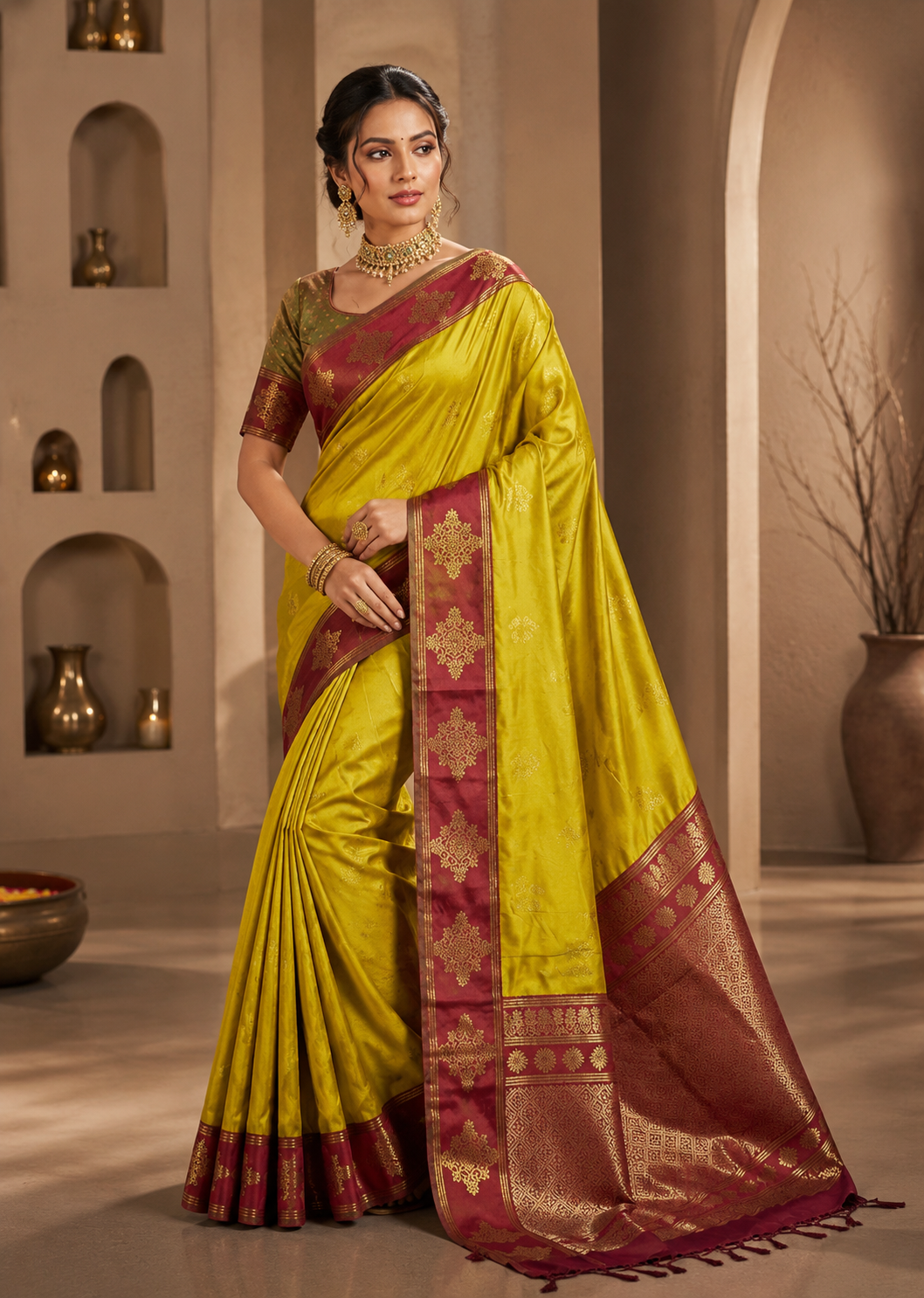 Lavanya Silk (D) Ready To Wear Pocket Saree