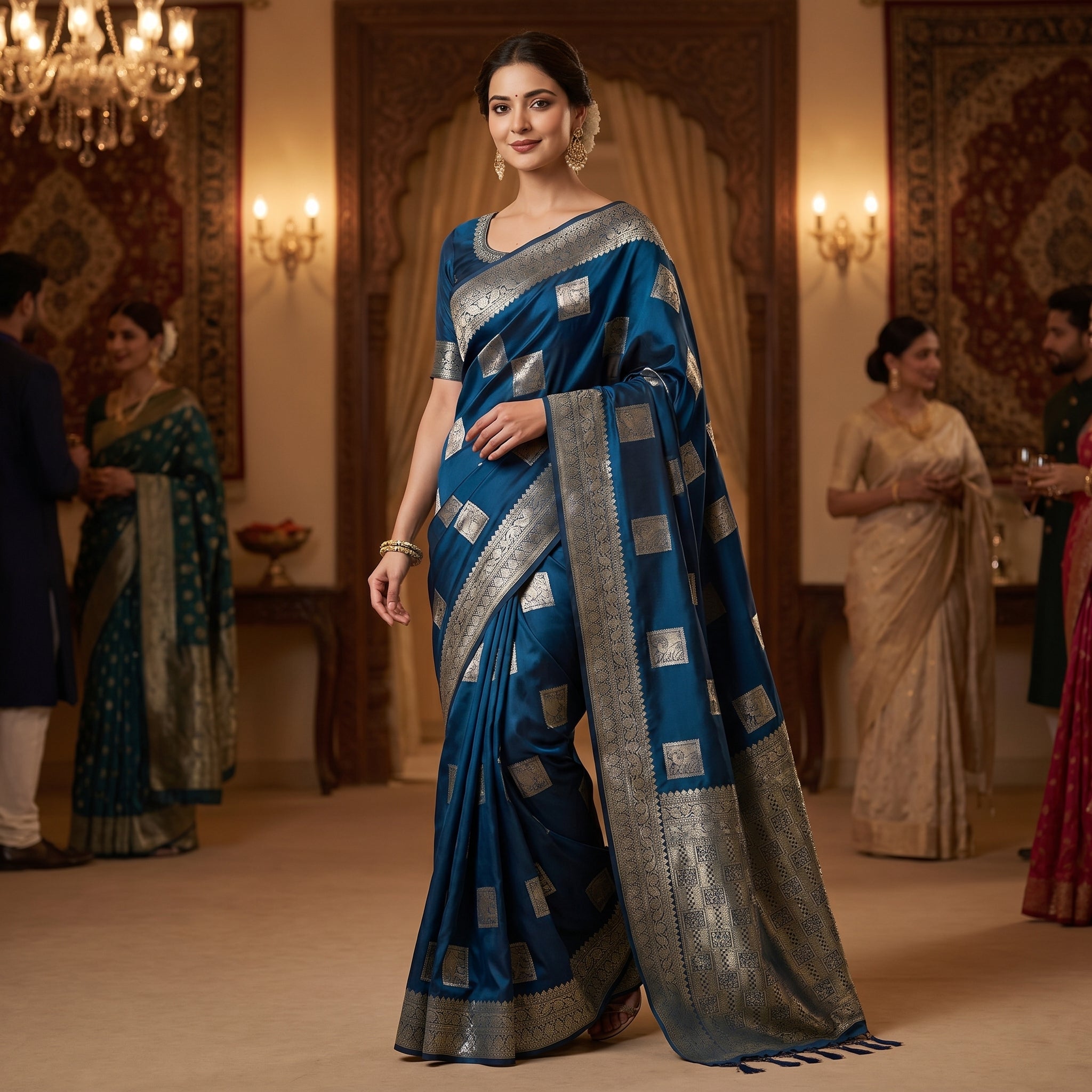 Ruhani Silk (D) Ready To Wear Pocket Saree