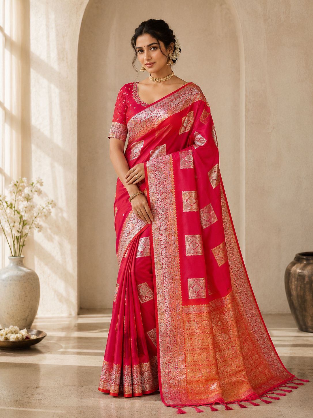 Ruhani Silk (C) Ready To Wear Pocket saree