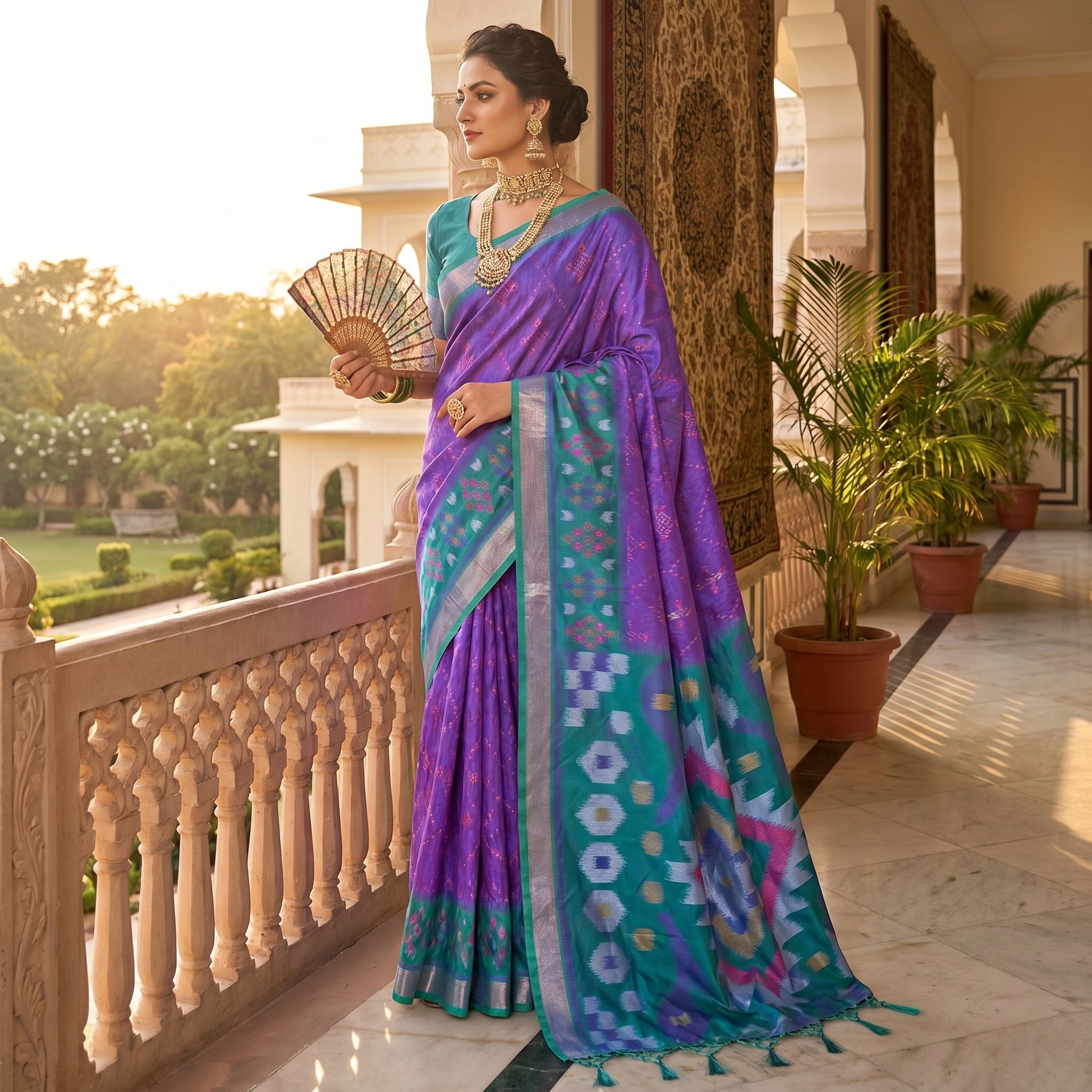 PixelLoom Silk (G) Ready To Wear Pocket Saree