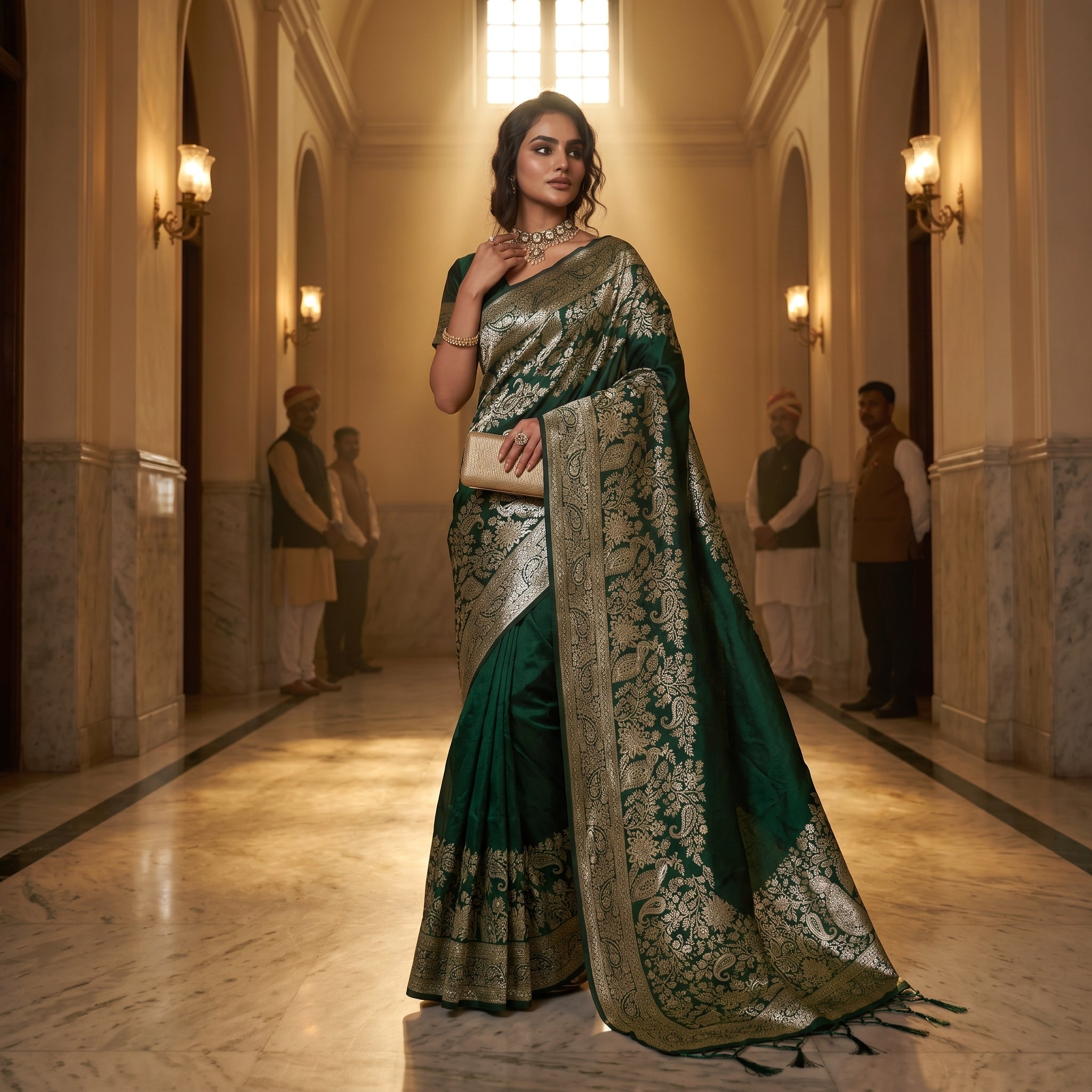 Spotlight Silk (A) Ready To Wear Pocket Saree