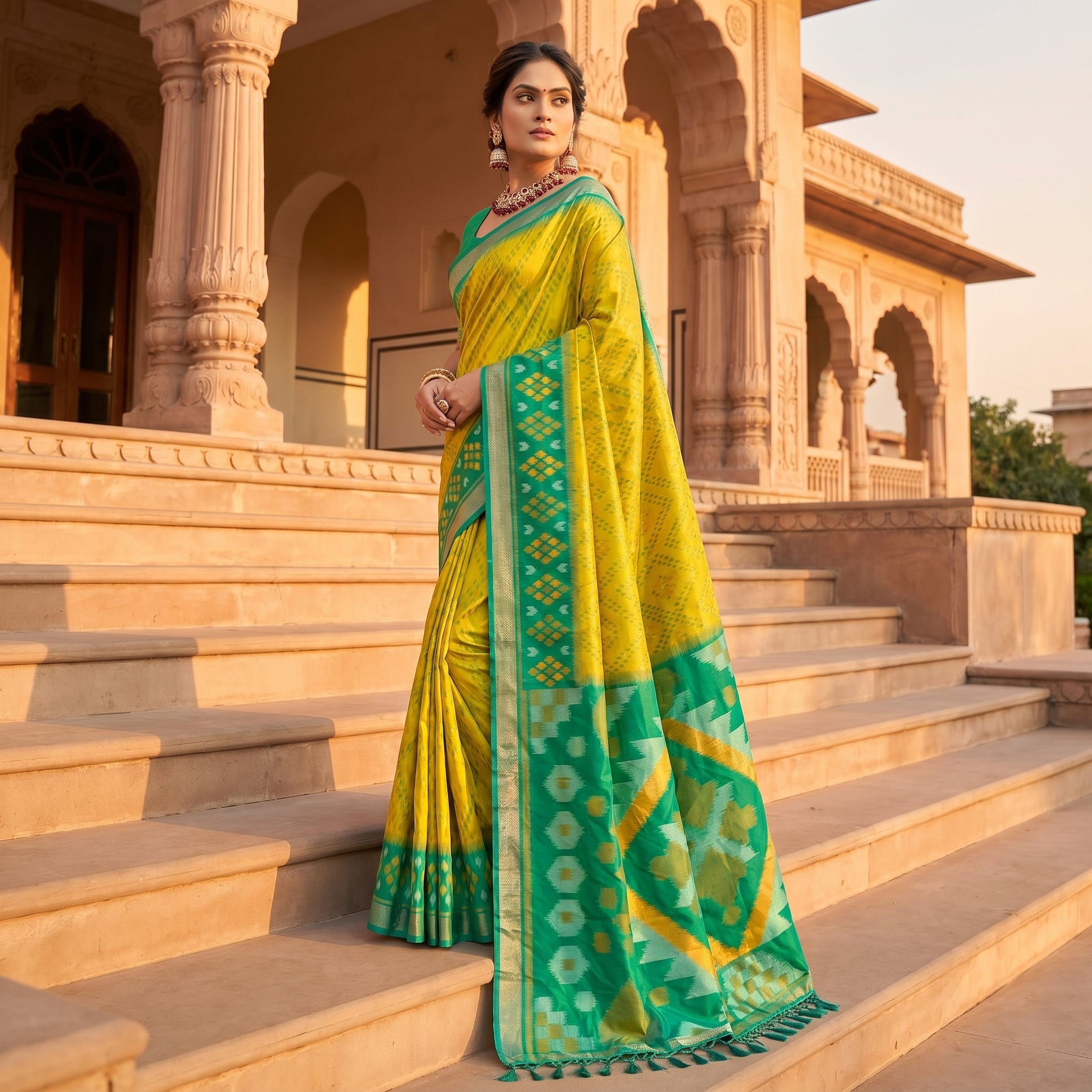 PixelLoom Silk (C) Ready To Wear Pocket Saree