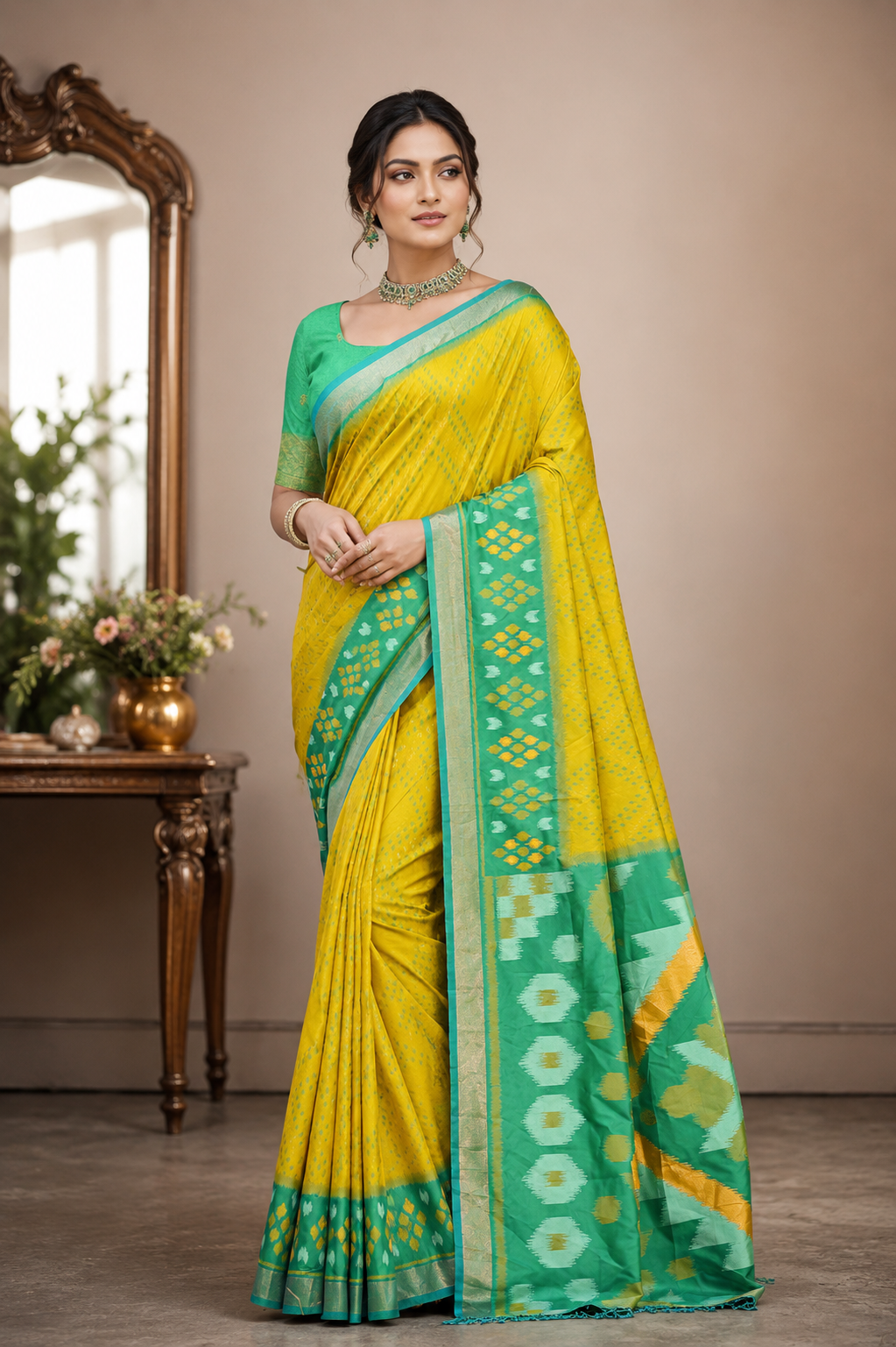 PixelLoom Silk (C) Ready To Wear Pocket Saree
