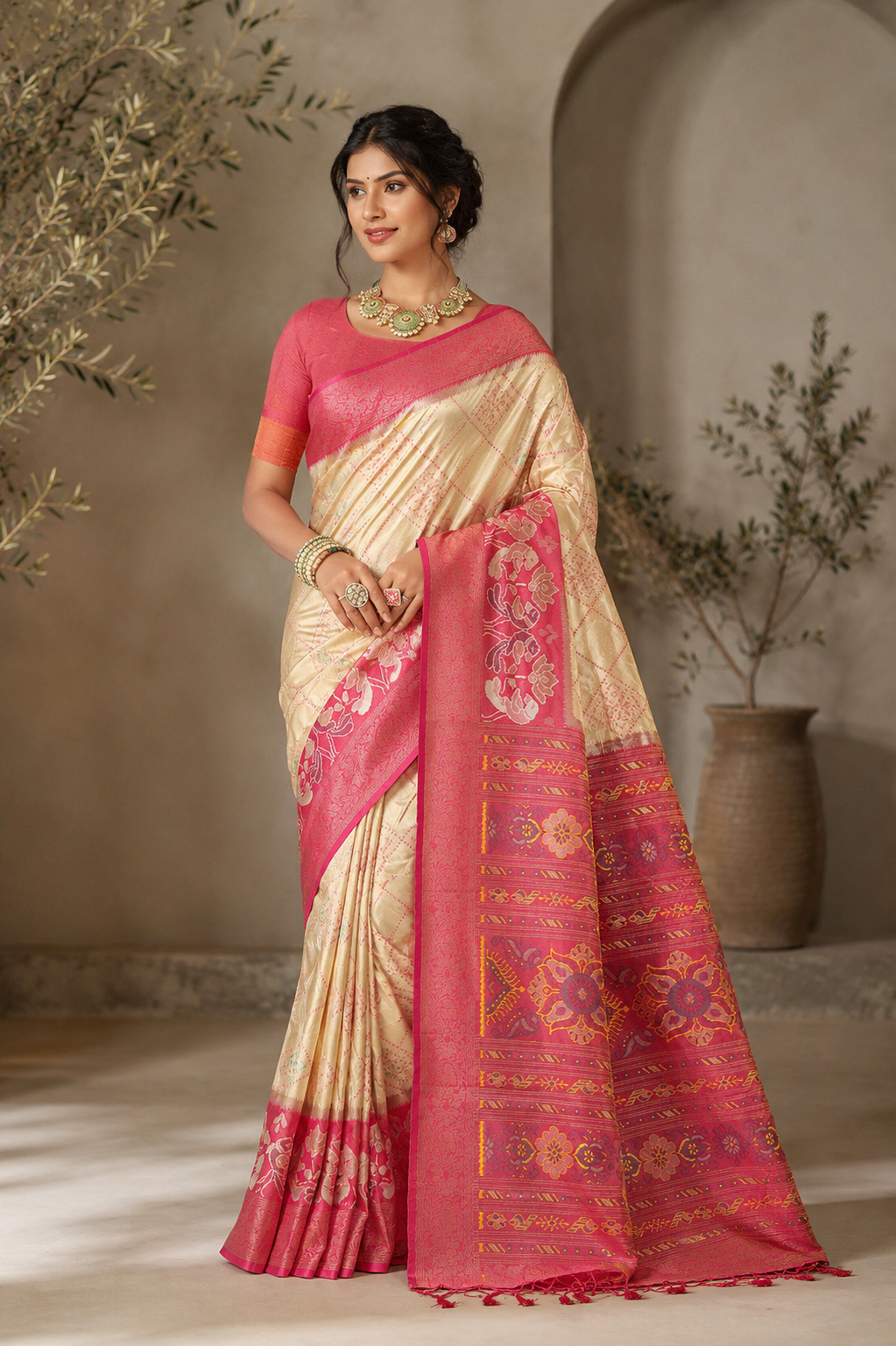 Iris Radiance Silk (E) Ready To Wear Pocket Saree