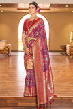 Royal Highness Powerloom Patola Silk Ready To Wear Pocket Saree