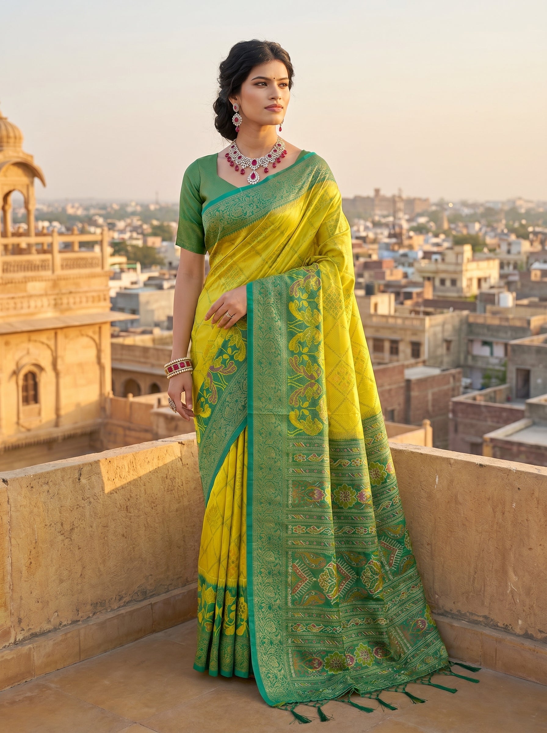 Iris Radiance Silk (A) Ready To Wear Pocket Saree